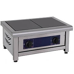 Електрична кухонна плита ПЕ-2Н, професійна електрична плита на 2 конфорки, електроплита кухонна двоконфоркова настільна
