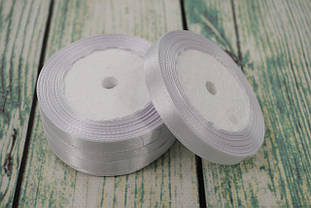 Стрічка атласна 10мм (22метра), колір - білий