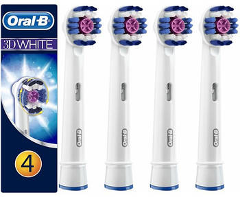 Змінні насадки  для електричної зубної щітки Oral-B EB18 3D White  4 шт