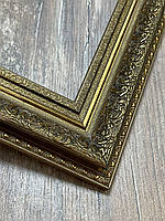 Рамка 50x70. Жовте золото. Профіль 45 мм. Для картин ,фото,вишивок