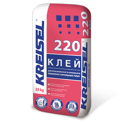 Клей для пінопласту армуючий Kreisel 220 (25 кг), фото 1