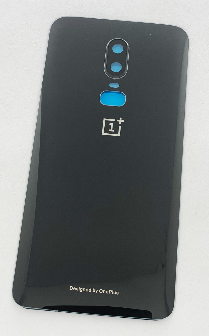 Задня кришка OnePlus 6 A6003, чорна, Mirror Black, оригінал (Китай) + скло камери, фото 1