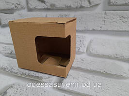 Упаковка для чашок 330 мл бурий гофрокартон ( new)