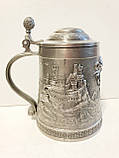 Пивний олов'яний келих із кришкою захисник, фото 3