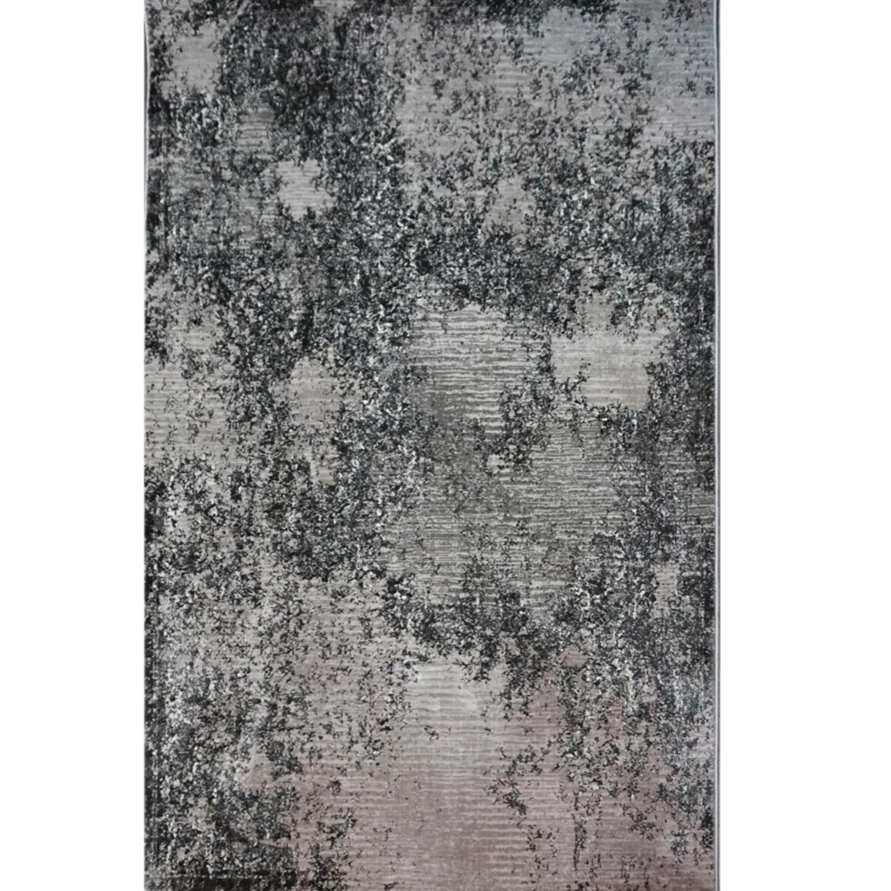 150 см доріжка на підлогу сірого кольору, сучасна, однотонна абстракція LEVADO 03916A L. GREY/D. GREY, фото 1