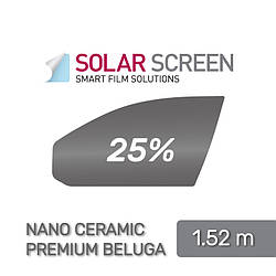 Solar Screen Nano Ceramic Premium Beluga 275, тонувальна плівка, пропускання 25%, 1.524 м