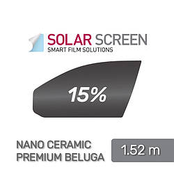 Solar Screen Nano Ceramic Premium Beluga 285, тонувальна плівка, пропускання 15%, 1.524 м