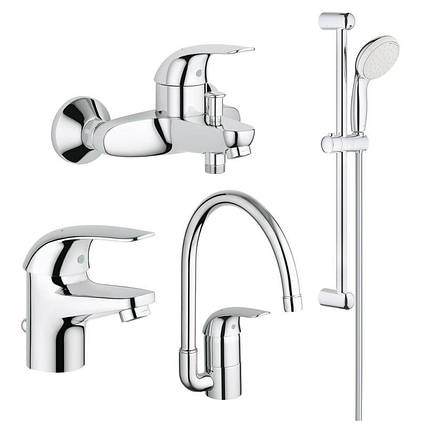 Набір змішувачів Grohe Euroeco 123242K, фото 2