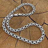 Срібний чоловічий ланцюжок Подвійний Якір, фото 2