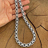 Срібний чоловічий ланцюжок Подвійний Якір, фото 4