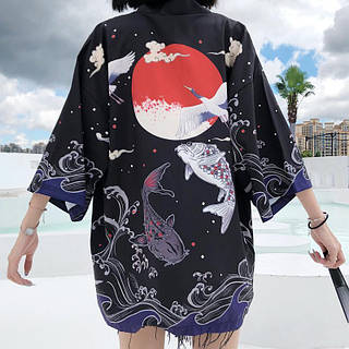Black Kimono Cardigan Cosplay ID 1577362938 999 Prom.ua