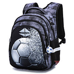 Рюкзак шкільний ортопедичний для хлопчика 1-4 клас Футбольний м'яч чорний Winner One SkyName R2-193