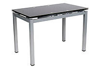 Стіл Венді сірий розкладний прямокутний скляний 110+30*2х70 см, у скандинавському стилі XS-1025, фото 3