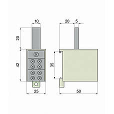 Кабельний розгалужувач 6/63, модульний, до вимикача ВА1-63, 400B Electro, фото 3