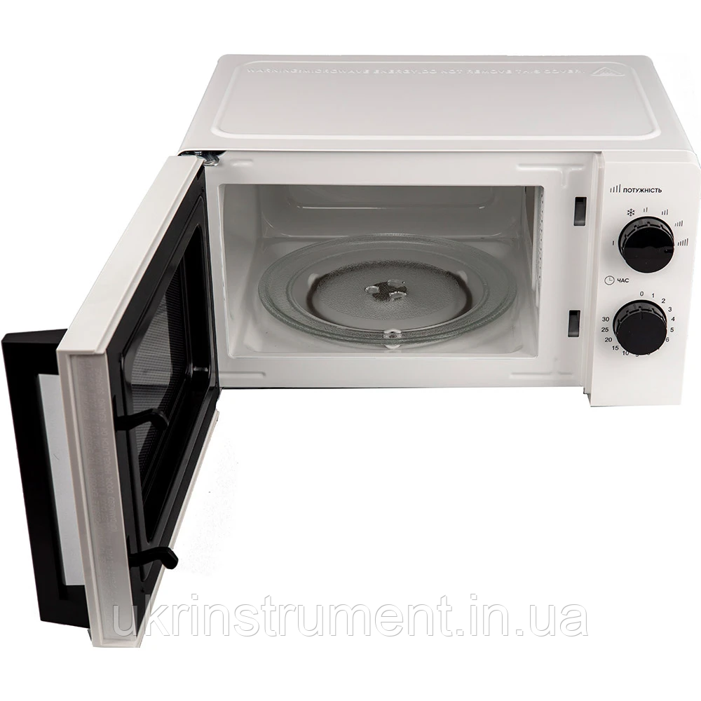 Микроволновая печь Grunhelm 20MX708-W, 20 л., 700W, 6 уровней мощности, механическое управление. - фото 3 - id-p355038009