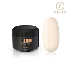 Гель для нарощування Milano 30 мл, Yellowish 1