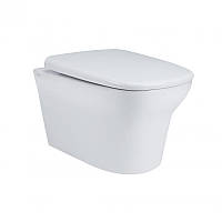 Унітаз підвісний Qtap Gemini безободковый з сидінням Soft-close QT25332614EW