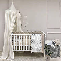 Дитячий постільний комплект Baby Mix Бежеві серці