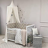 Дитячий постільний комплект Baby Mix Бежеві серці, фото 5