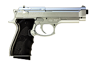 Страйкбольный пистолет Galaxy Beretta 92 пластиковый стальной (G052S)