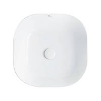 Раковина-чаша Qtap Kolibri 430х430х150 White з донним клапаном QT1011K396W