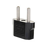 Мережевий перехідник євро для адаптерів живлення (Чорний), фото 5