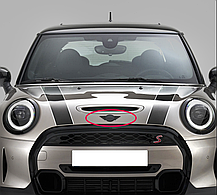 Емблема передня MINI (Міні) Clubman F54 2015-... Чорний глянець (14.6 х 6.6 см), фото 4