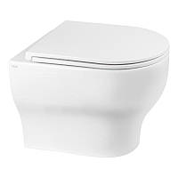 Унітаз підвісний Qtap Aries безободковый з сидінням Soft-close QT0333063ERW