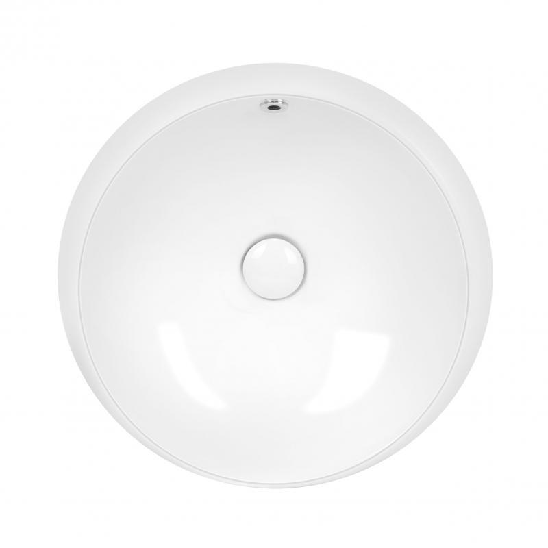 Раковина Qtap Jay 475х475х200 White з донним клапаном QT0711K305W