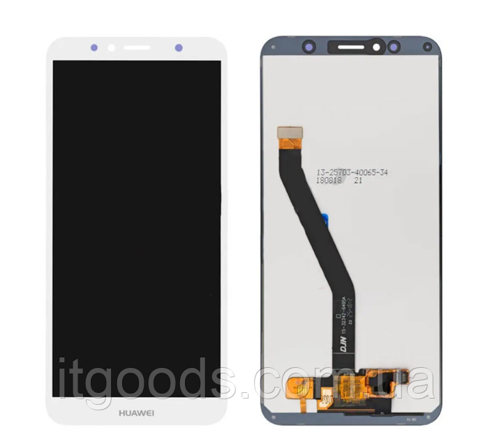 Оригінальний дисплей (модуль) + тачскрін (сенсор) для Huawei Enjoy 8e (білий колір, Original (PRC))