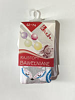 Колготки дитячі для дівчинки Krebo 1007-125 62-74 см Білий