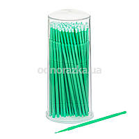 Мікробраші для брів і вій MA-101 Fine, розмір M, зелені, в тубусі, 100 шт