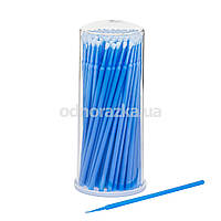 Мікробраші для брів і вій MA-100 Regular, розмір L,сині, в тубусі, 100 шт