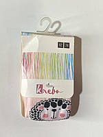 Колготки дитячі для дівчинки Krebo 1007-127 62-74 см Рожевий