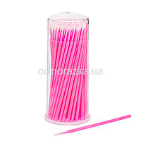 Мікробраші для брів і вій MA-101 Fine, розмір M, рожеві, в тубусі, 100 шт