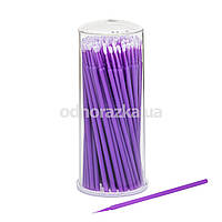 Мікробраші для брів і вій Ultrafine, фіолетові, в тубусі, 100 шт