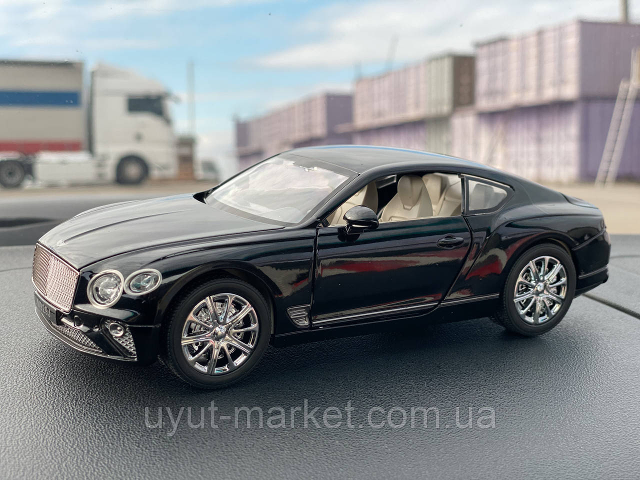 Bentley Continental GT. 1:24 Машинка колекційна XLG копія 20 см метал інерційна, світло, звук / Мікс