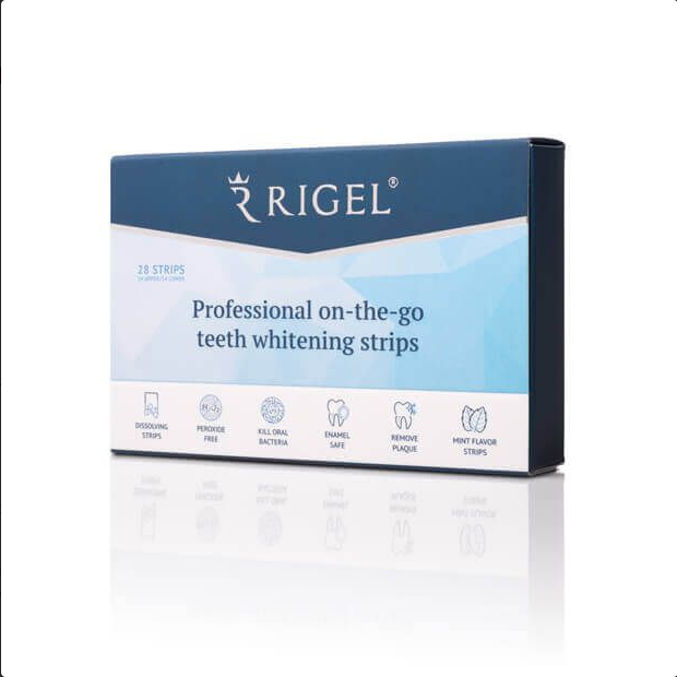 Професійні смужки для відбілювання зубів Rigel Strips, 28 штук