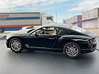 Bentley Continental GT. 1:24 Машинка колекційна XLG копія 20 см метал інерційна, світло, звук / Мікс, фото 4