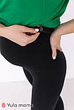 Лосини для вагітних із високим поясом на животик JESSICA чорні, фото 3