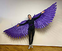 Гибкие фиолетовые крылья для танца