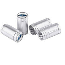 Ковпачки на ніпель із логотипом Лада, Жиреї, ВАЗ Alitek Sports Silver, 4 шт., фото 5