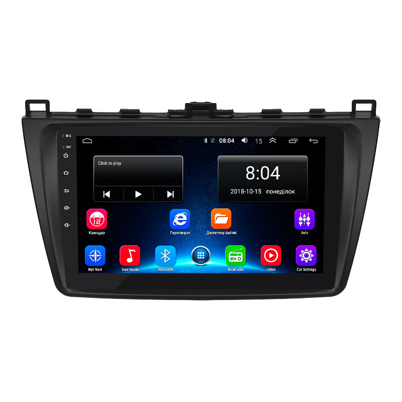 Штатна магнітола Lesko для Mazda 6 II (GH) Рестайлінг 2009-2013 екран 9" 2/32Gb/ Wi-Fi Optima GPS Android 6 шт.
