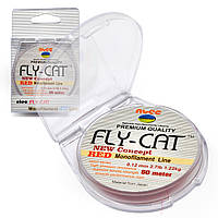 Лісочка NTEC Fly Cat Monofilament Ice Line Червона