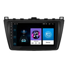 Штатна магнітола Lesko для Mazda 6 II (GH) Рестайлінг 2009-2013 екран 9" 1/16Gb Wi-Fi Base Андроїд Мазда
