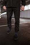 Чоловічий костюм чорний демісезонний Intruder Softshell Light Куртка чоловіча чорна, штани чорні, фото 2