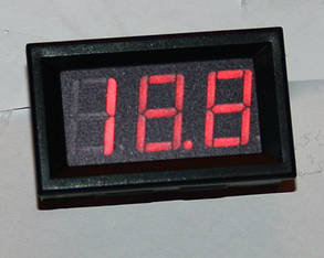 Вольтметр DC 0-200V 0,56" червоний