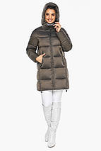 Жіноча капучиновая куртка з коміром модель 51120, фото 2