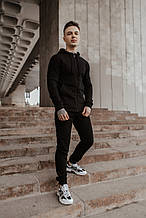 Костюм чоловічий спортивний Cosmo Intruder чорний Кофта толстовка + штани