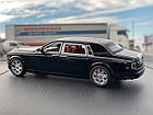 Rolls-Royce Phantom. 1:24 Металева колекційна машинака XLG інерційна, світло, звук у коробці / Мікс, фото 6